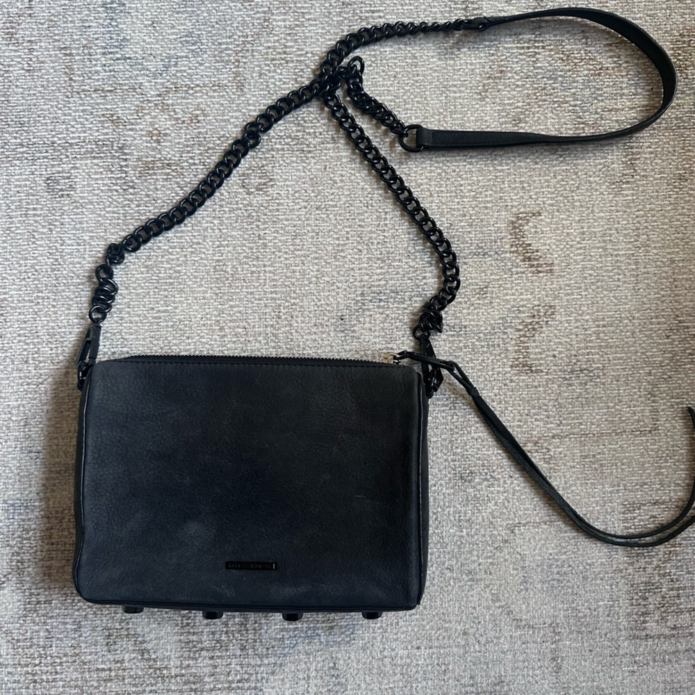Rebecca Minkoff Textured Black Leather Bag
